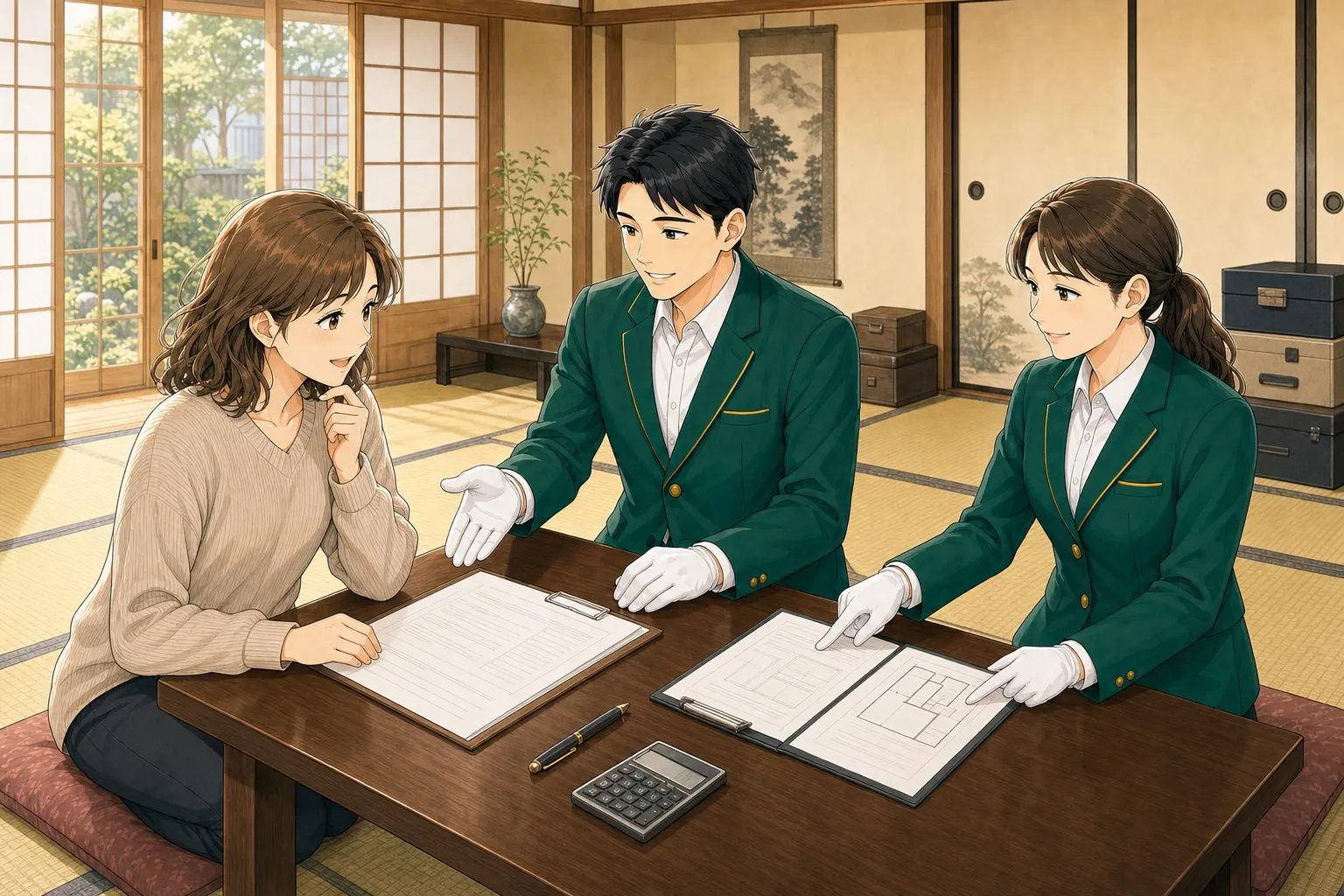 納得して決めるの場面