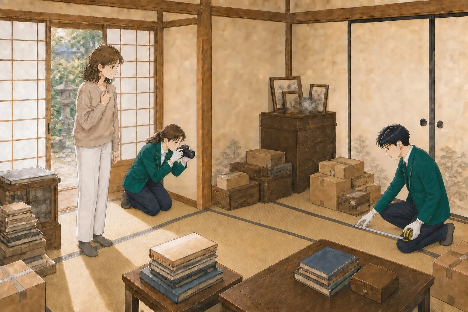 確かめるの場面